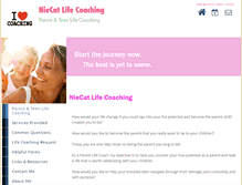 Tablet Screenshot of niecatlifecoaching.com